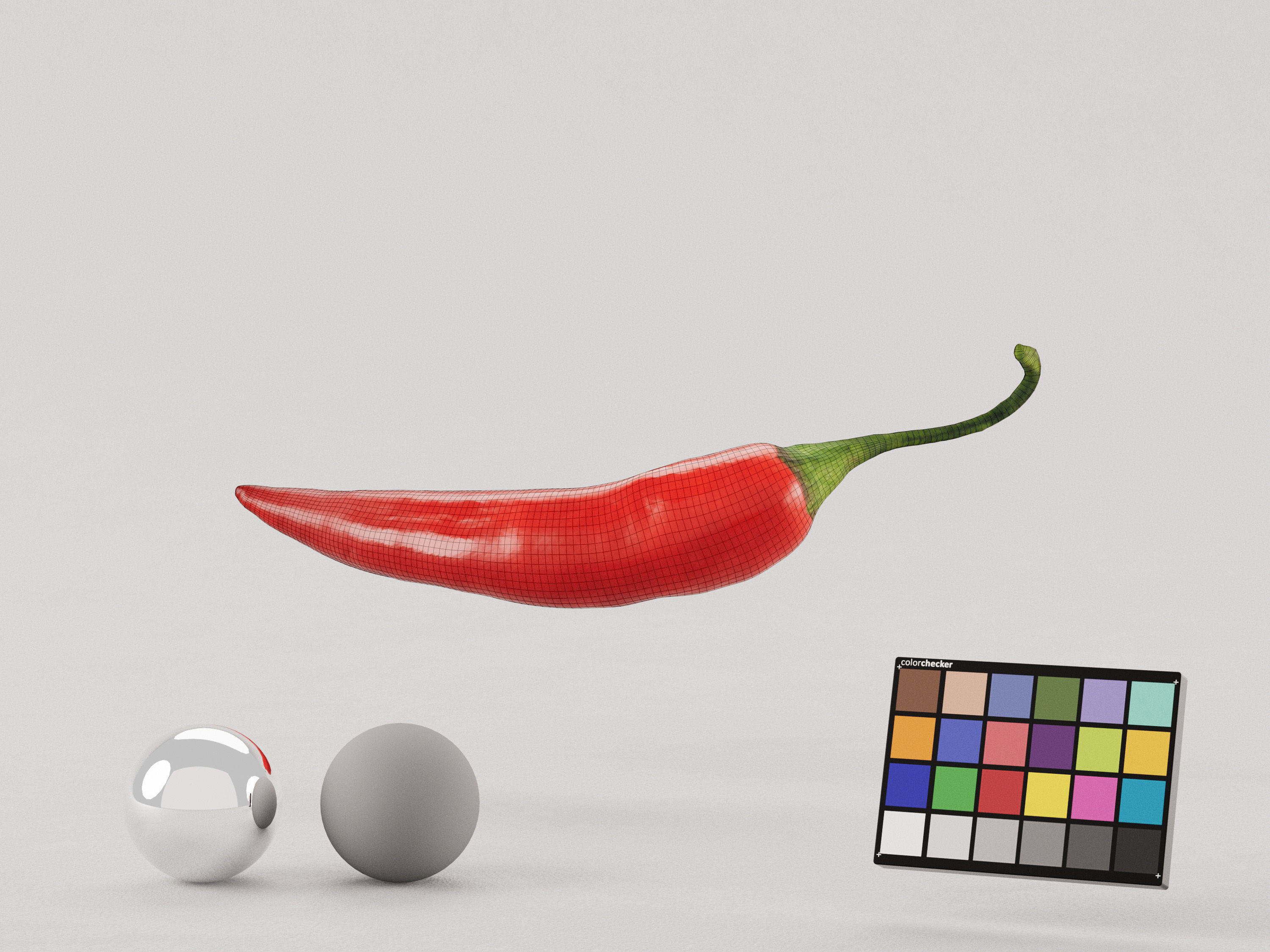 Red Pepper  3D model_7