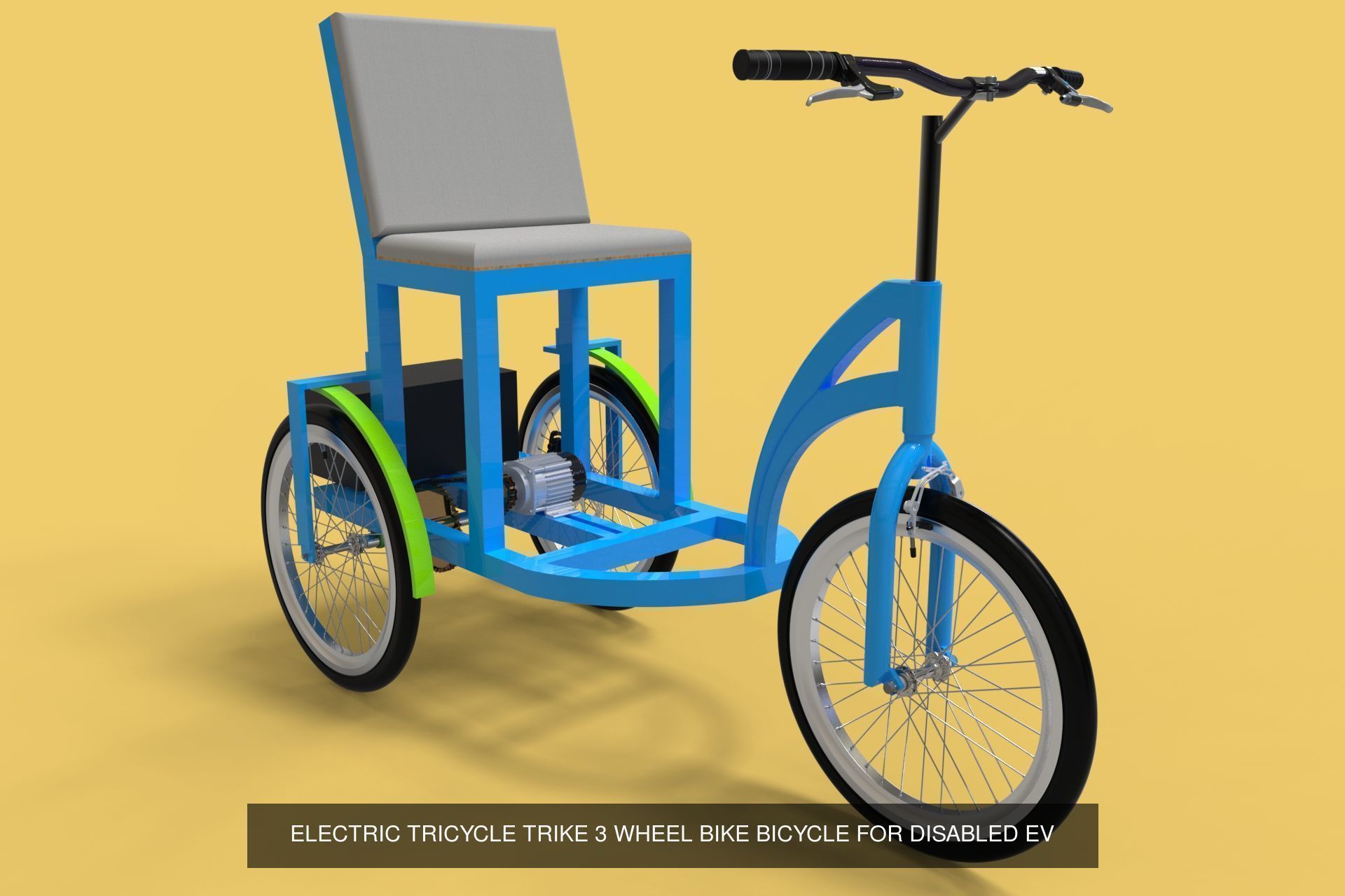 BIKE CYCLE BICYCLE TRIKE QUAD FOLDING ELECTRIC MTB GROUP PACK 3D Model Collection_18