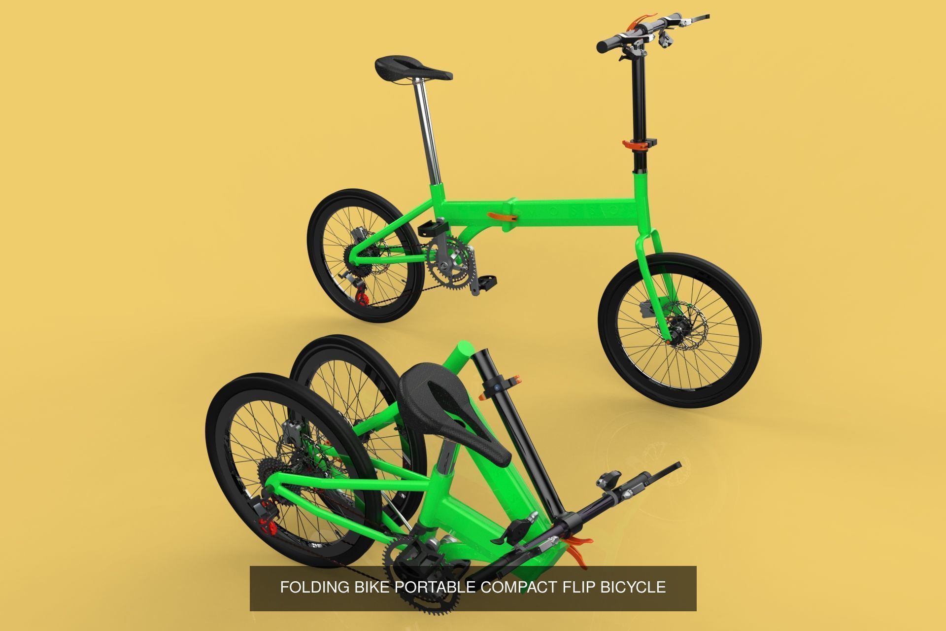 BIKE CYCLE BICYCLE TRIKE QUAD FOLDING ELECTRIC MTB GROUP PACK 3D Model Collection_17