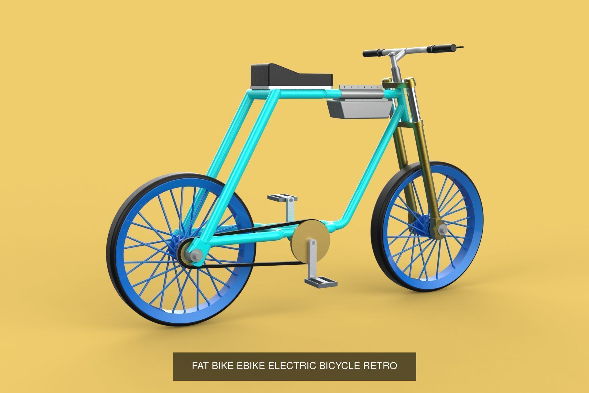 BIKE CYCLE BICYCLE TRIKE QUAD FOLDING ELECTRIC MTB GROUP PACK 3D Model Collection_19