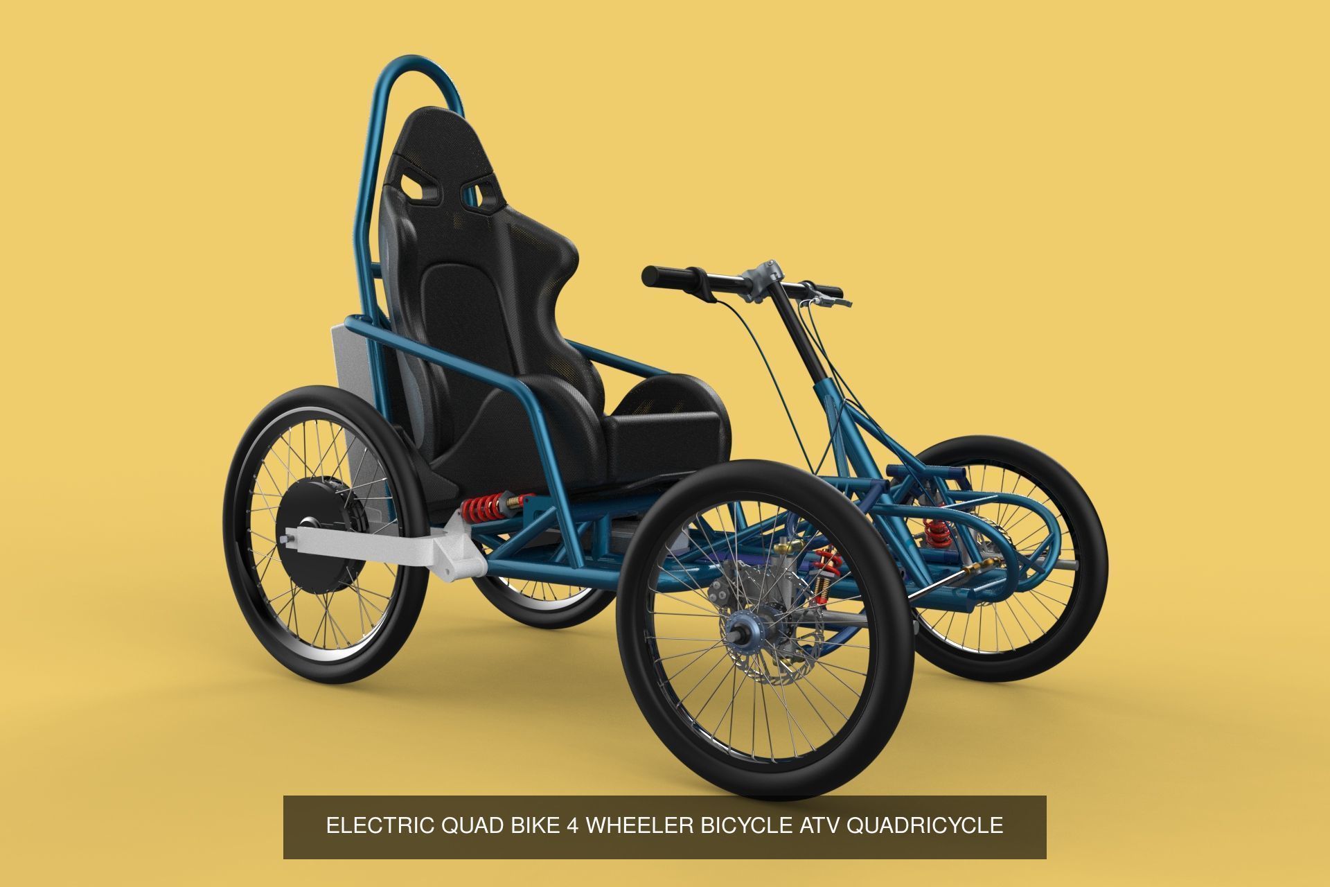 BIKE CYCLE BICYCLE TRIKE QUAD FOLDING ELECTRIC MTB GROUP PACK 3D Model Collection_5