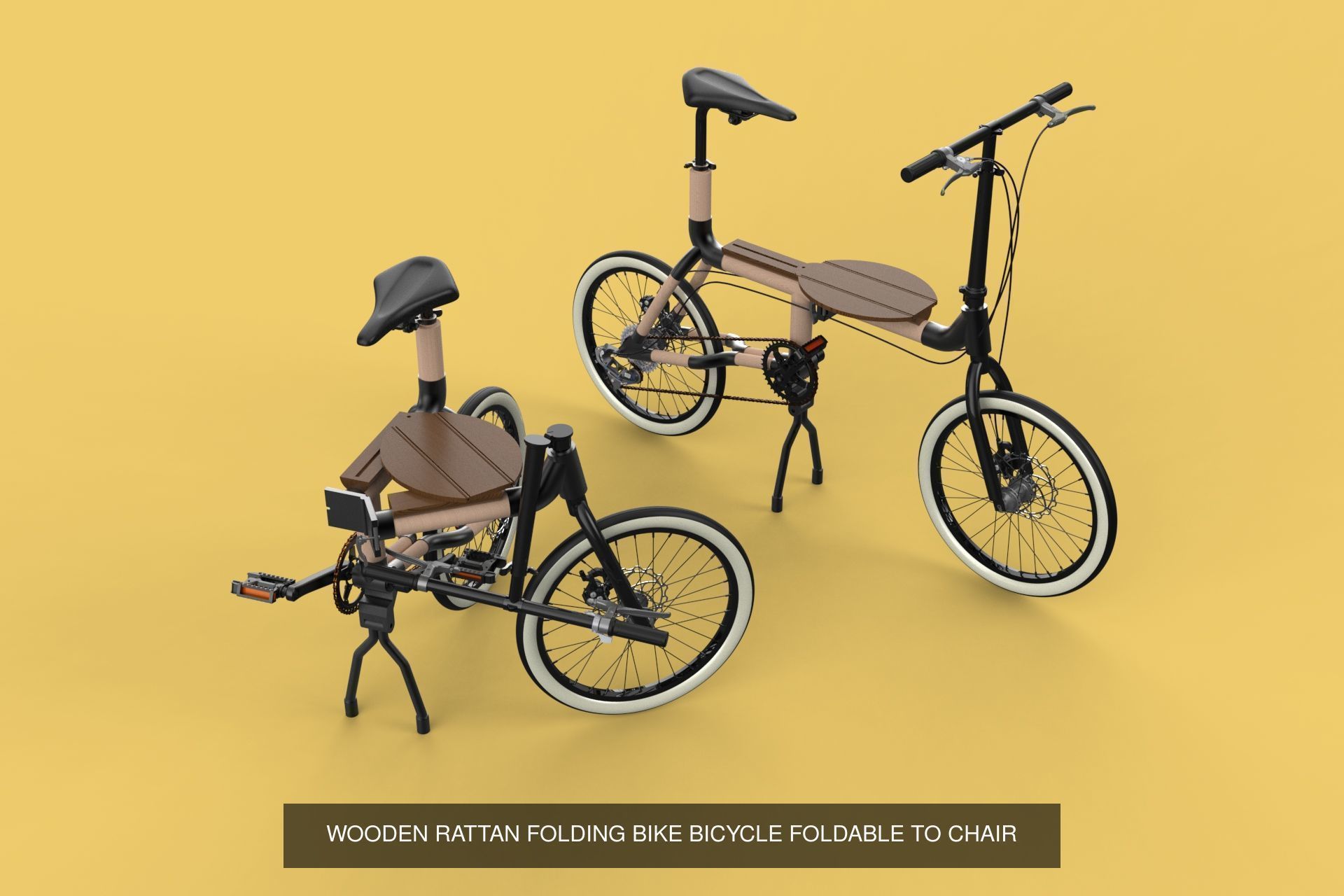 BIKE CYCLE BICYCLE TRIKE QUAD FOLDING ELECTRIC MTB GROUP PACK 3D Model Collection_11