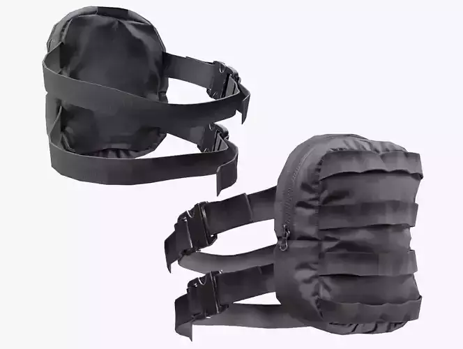 Military bag 5 - All MH Bodies - UE5 Skeletons - Rigged Low-poly 3D model