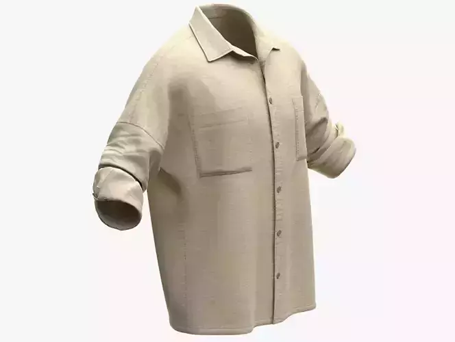 Shirt 3 - All MH Bodies - UE5 Skeletons - Rigged Low-poly 3D model