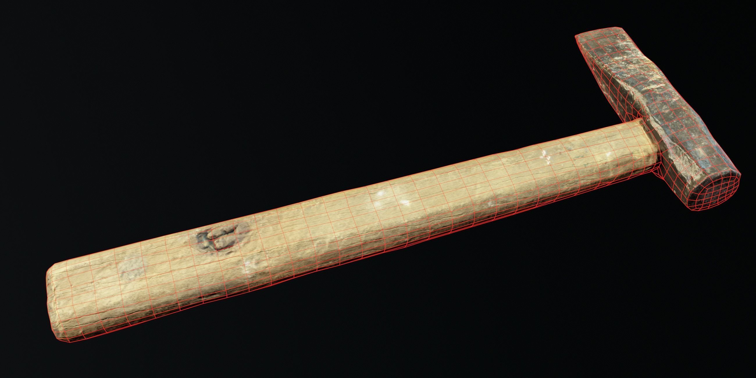 Hammer PBR Low-poly 3D model_6