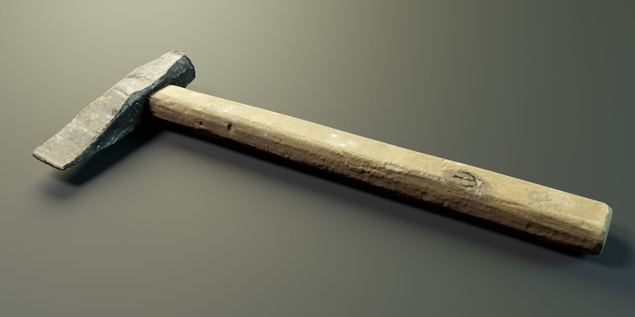Hammer PBR Low-poly 3D model_1