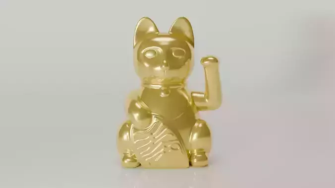 Maneki-neko chinese lucky waving cat