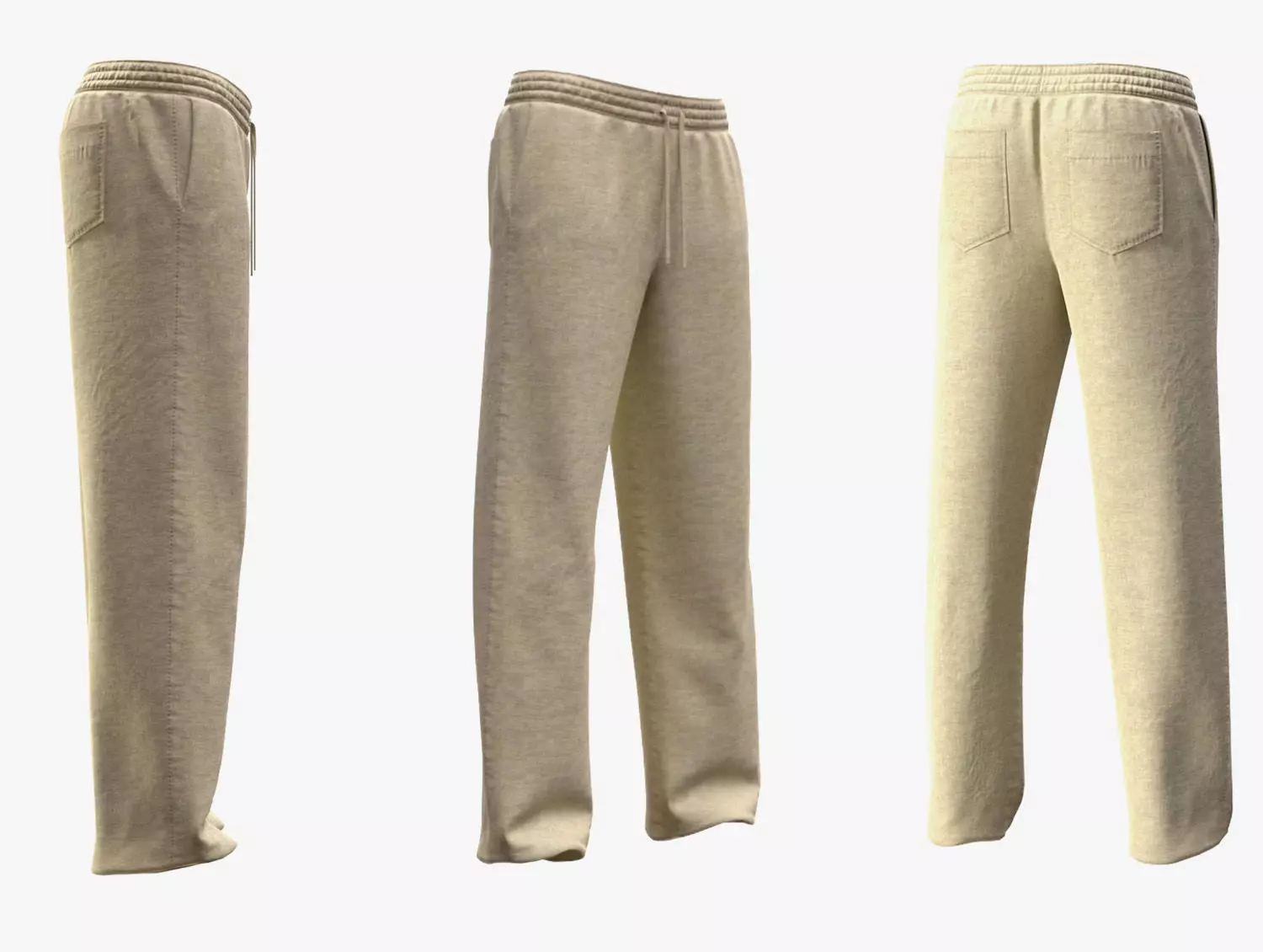 Pants 1 - All MH Bodies - UE5 Skeletons - Rigged Low-poly 3D model