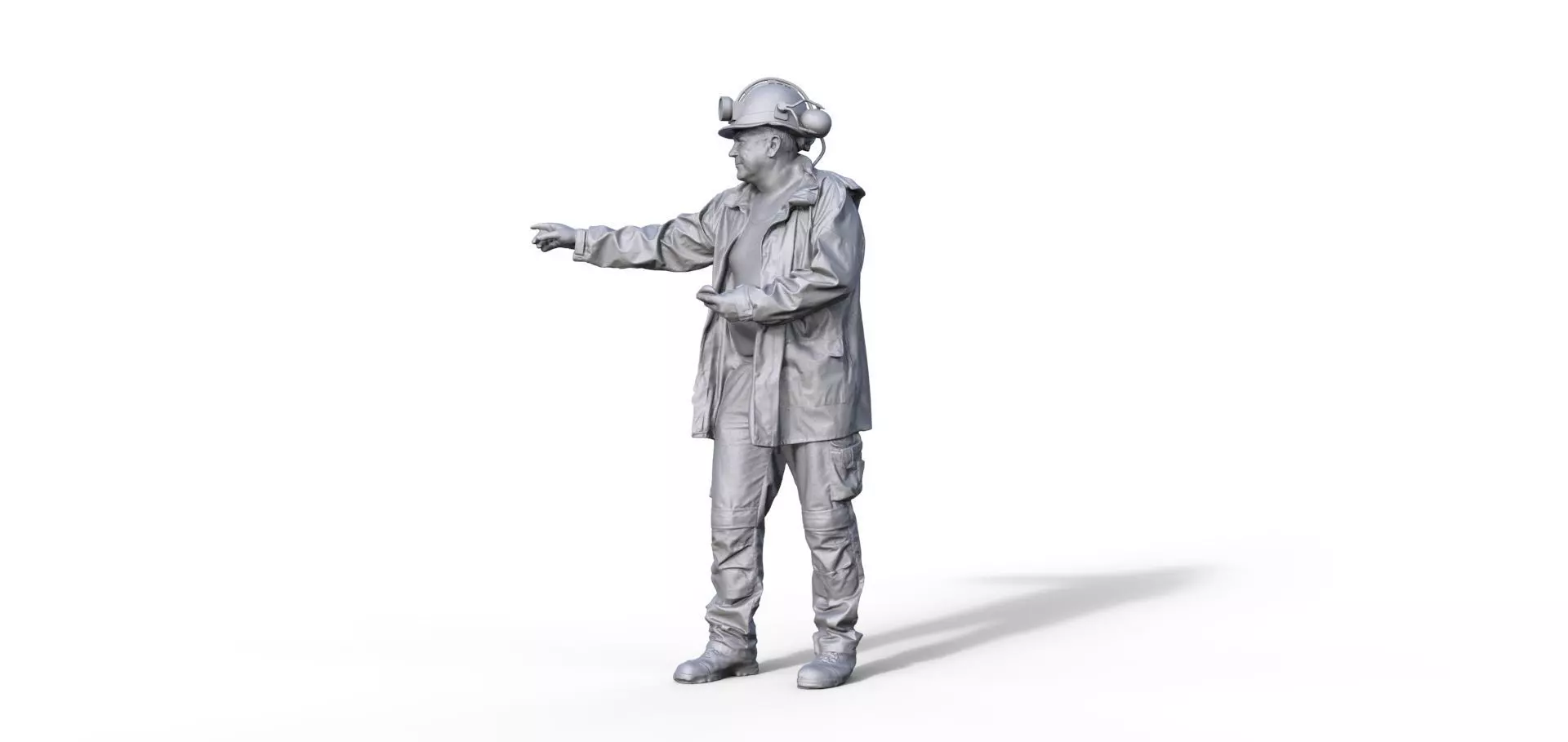 FIGUR BERGMANN BERGARBEITER MINER GAFFER DIORAMA 3D print model_0