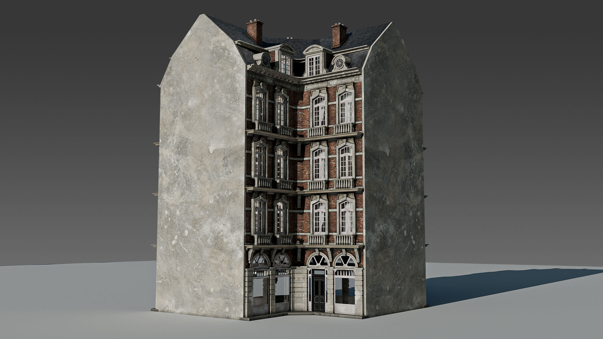 Classic European Modular Apartment 3D model_19