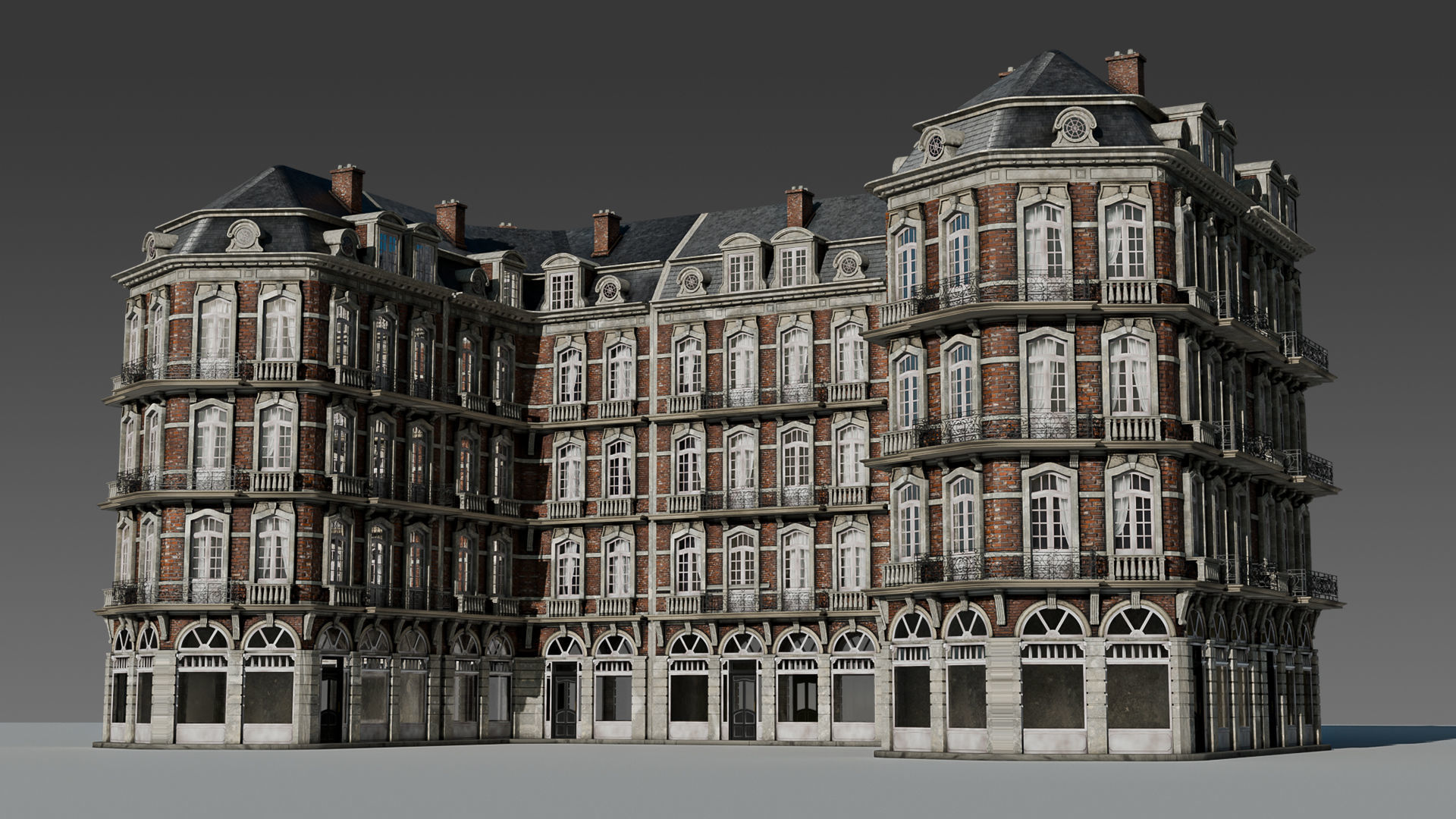 Classic European Modular Apartment 3D model_26