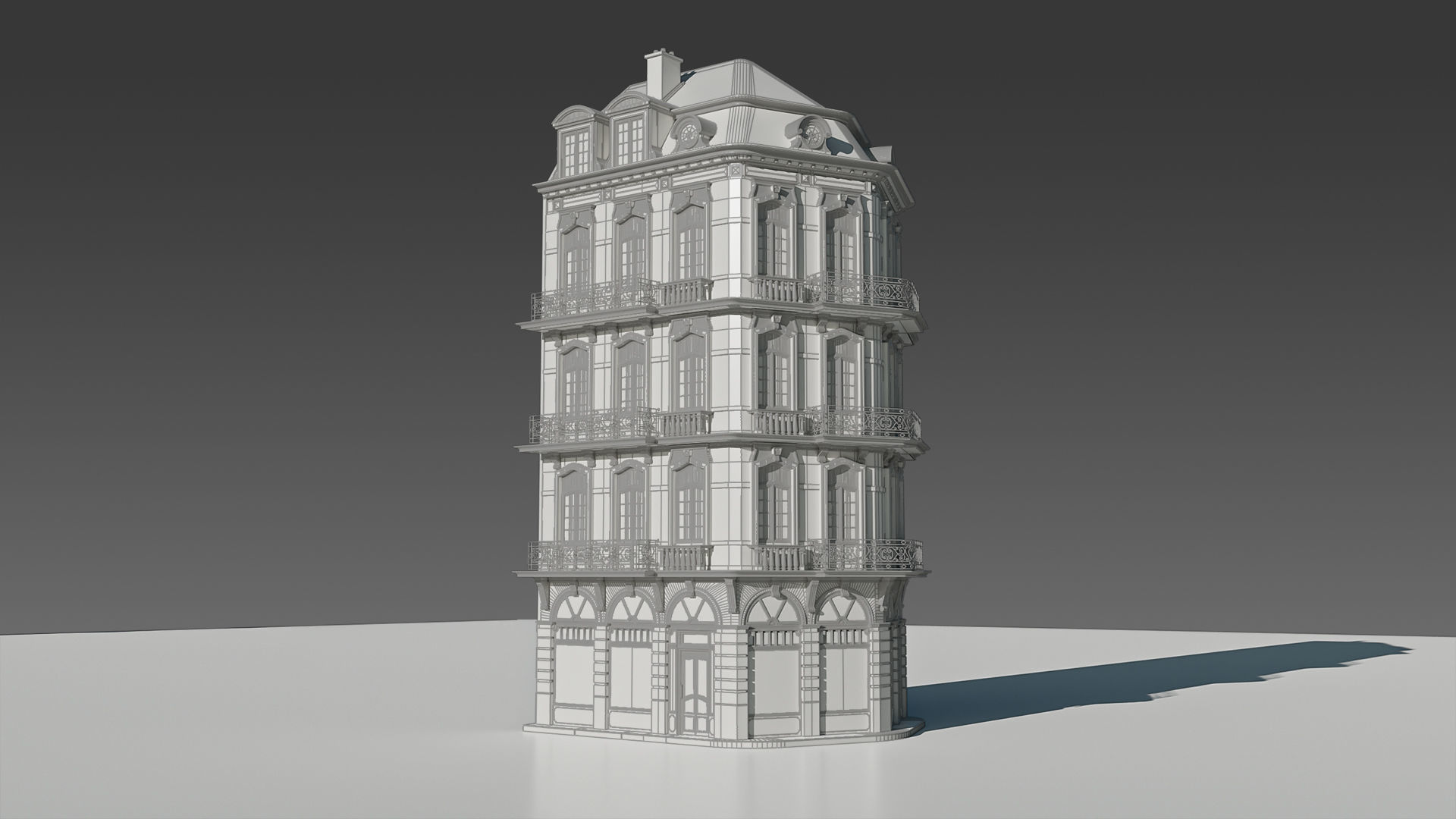 Classic European Modular Apartment 3D model_14