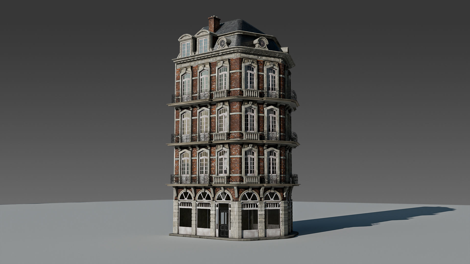Classic European Modular Apartment 3D model_15