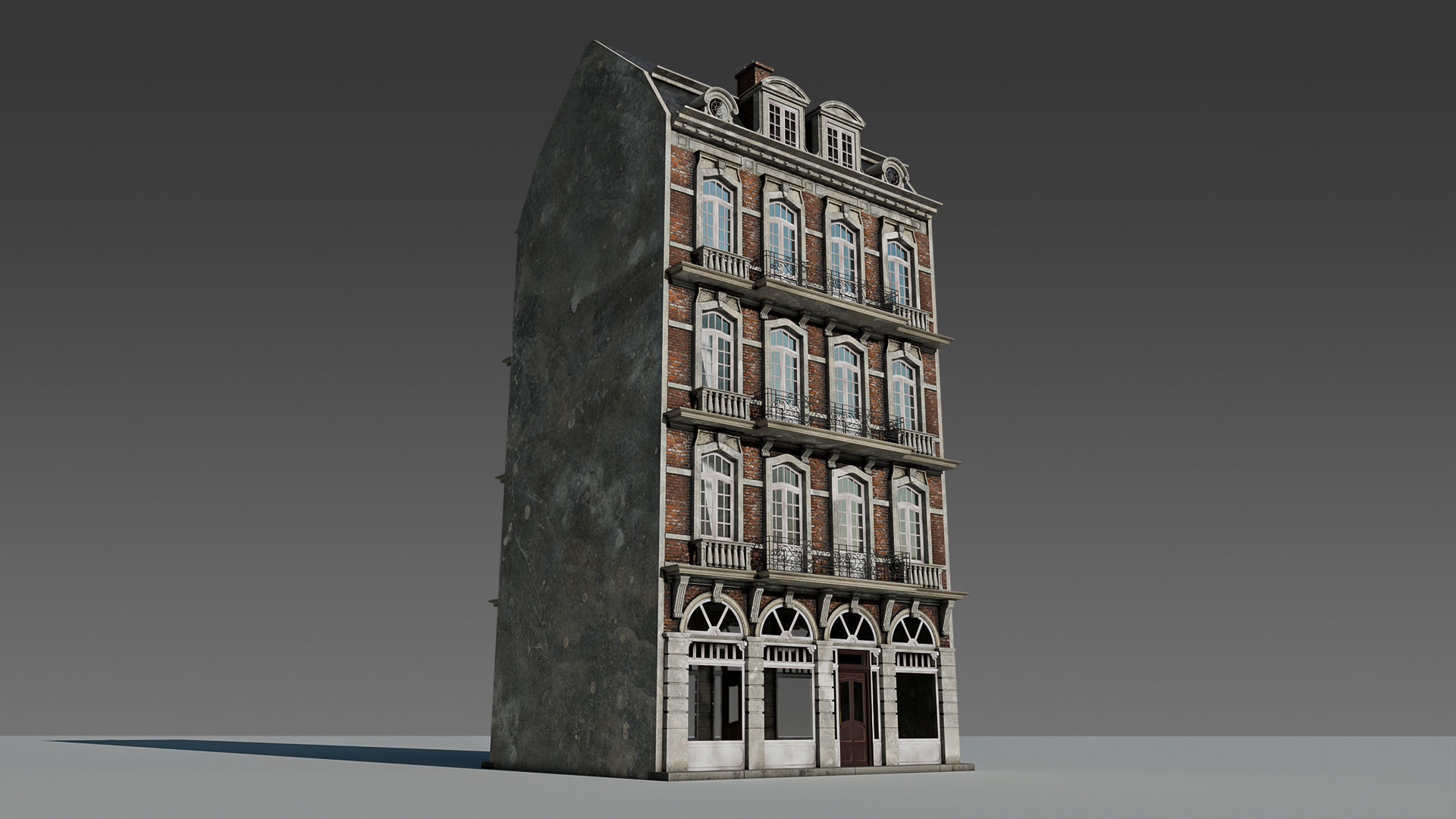 Classic European Modular Apartment 3D model_1