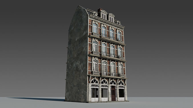 Classic European Modular Apartment 3D model 2