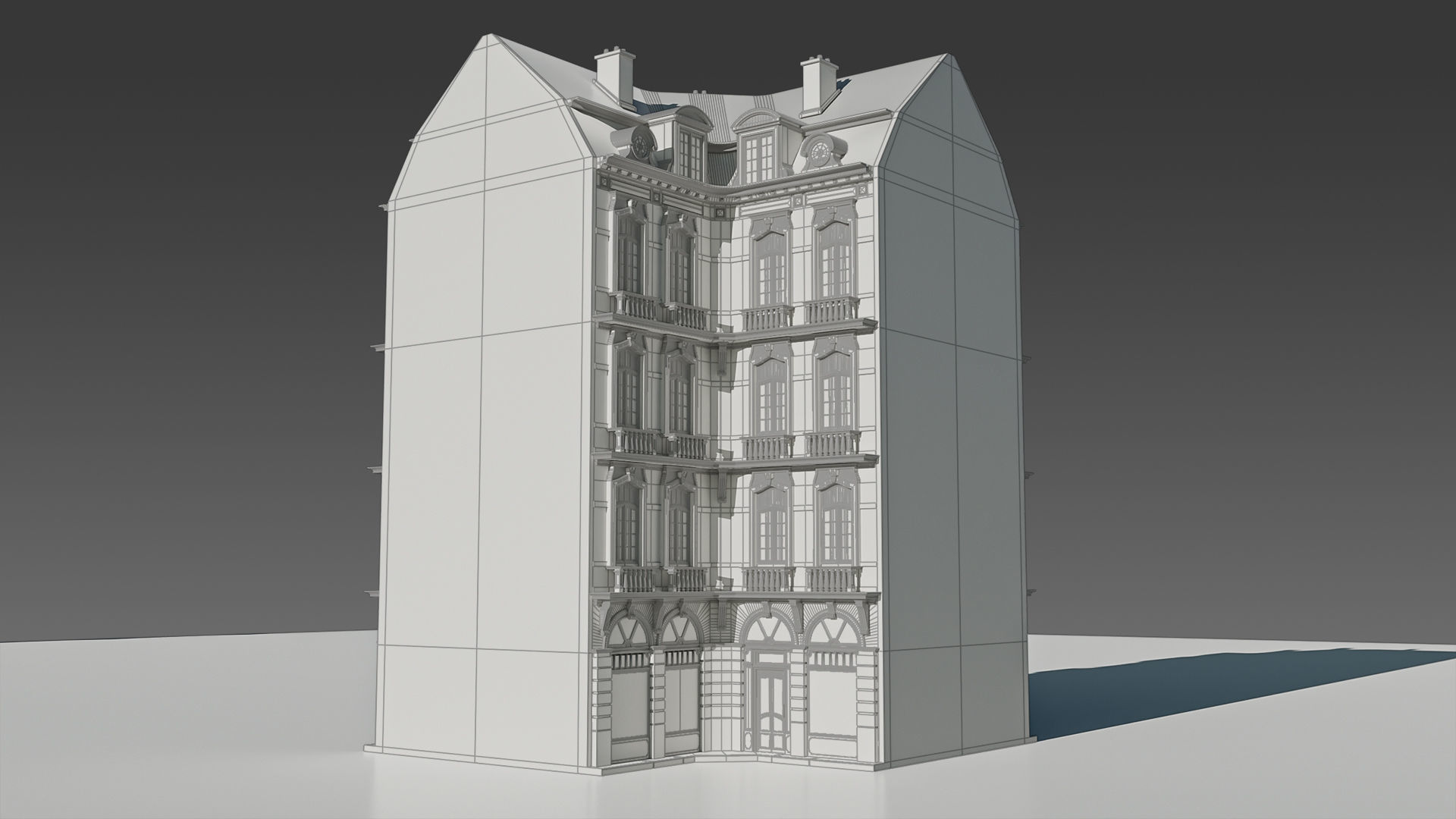 Classic European Modular Apartment 3D model_18