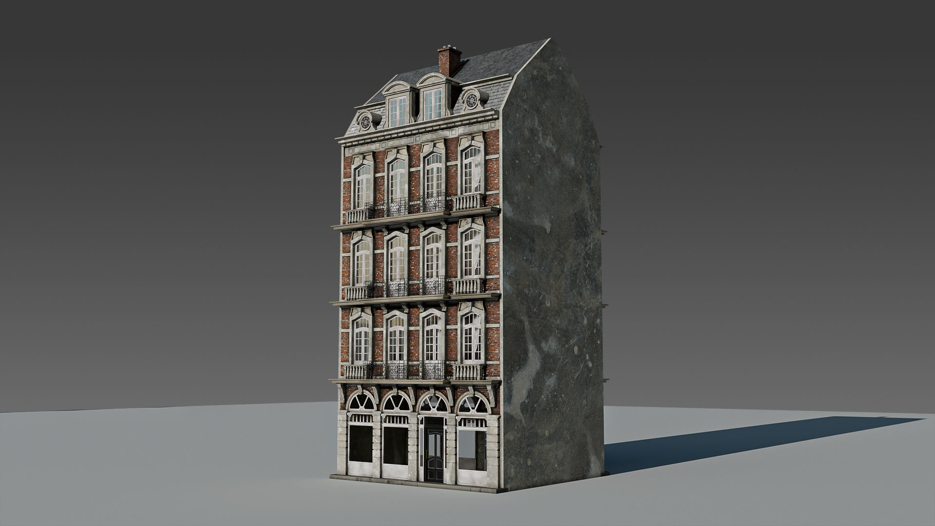 Classic European Modular Apartment 3D model_22