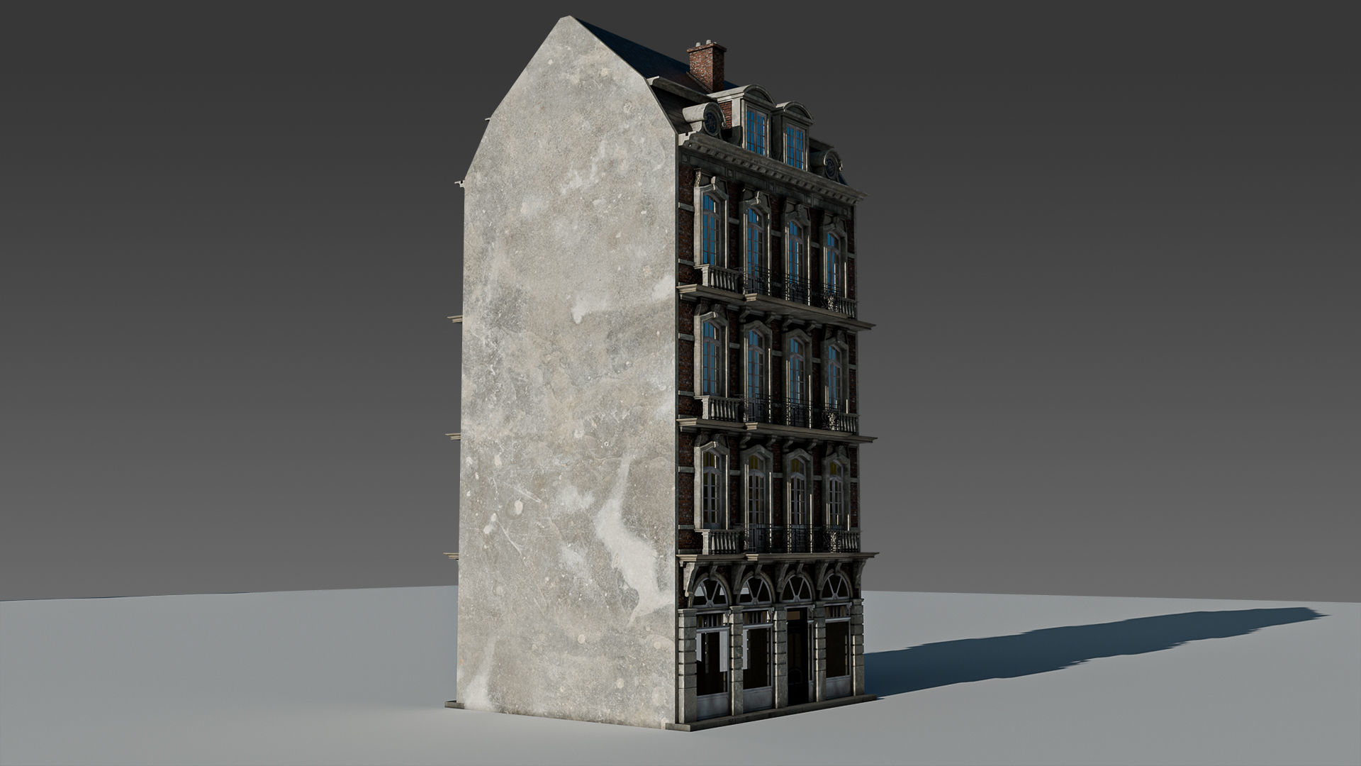 Classic European Modular Apartment 3D model_25