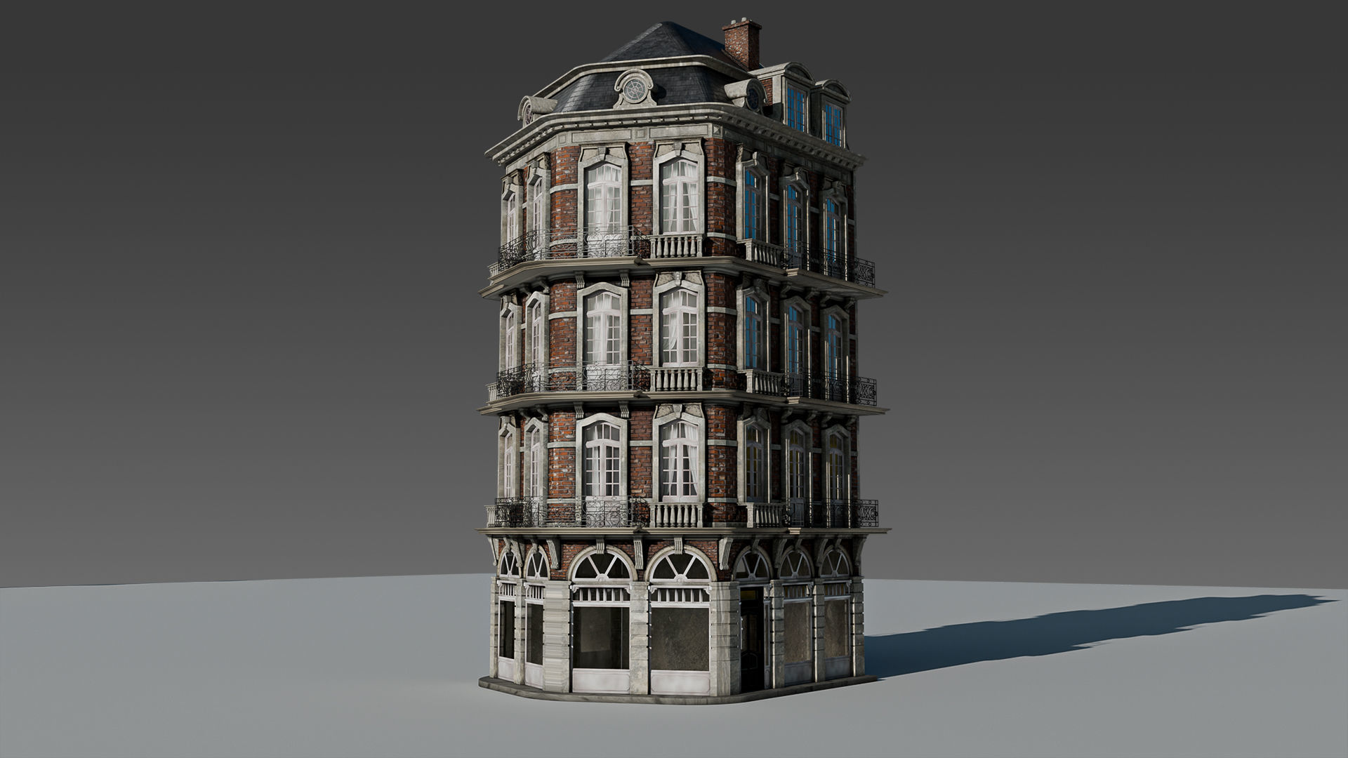 Classic European Modular Apartment 3D model_16