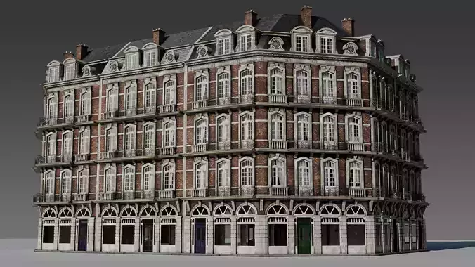 Classic European Modular Apartment 3D model Classic European Modular Apartment 3D model