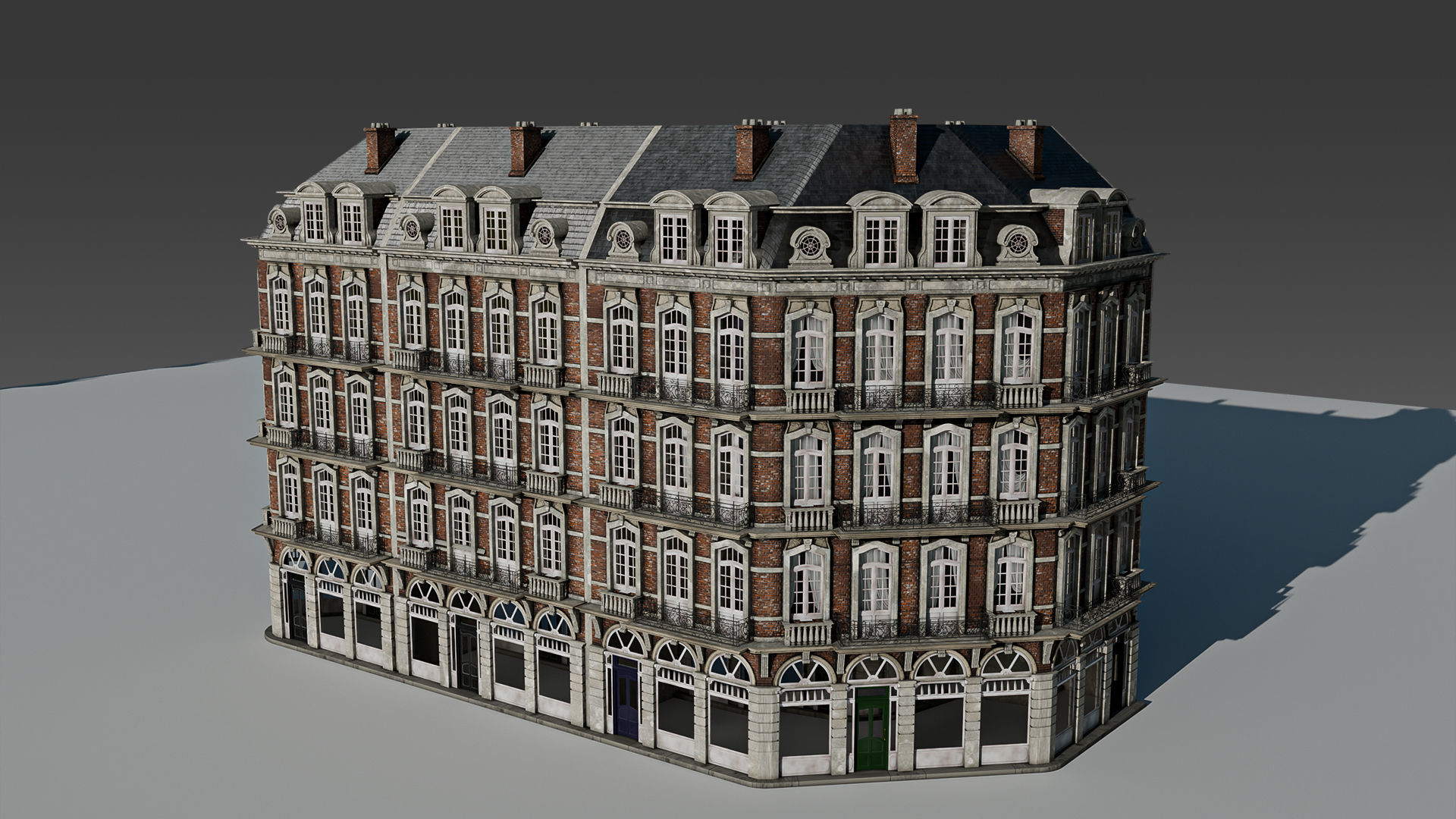 Classic European Modular Apartment 3D model_9