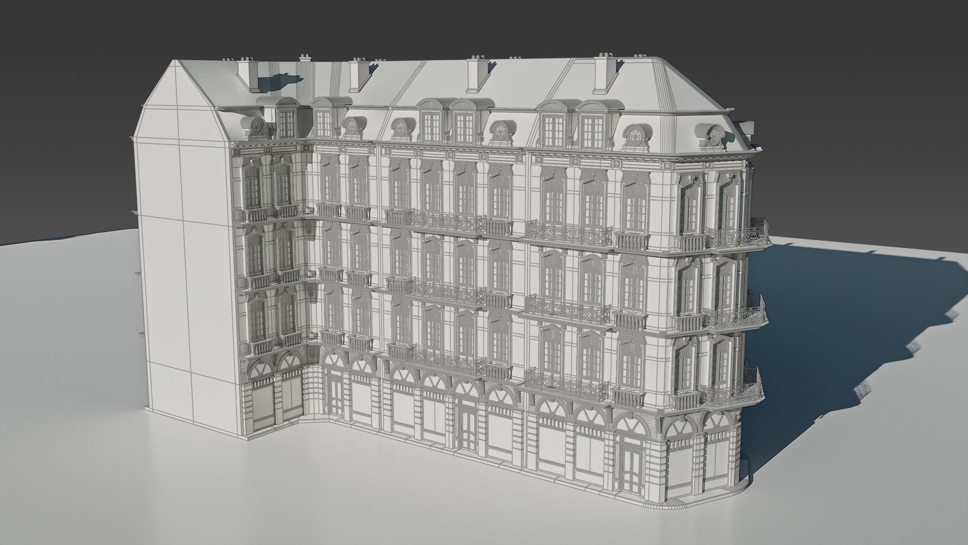 Classic European Modular Apartment 3D model_13