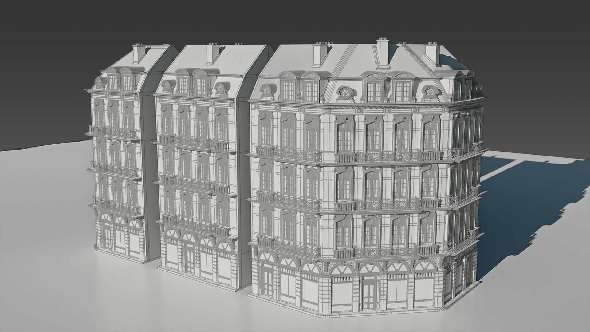 Classic European Modular Apartment 3D model_12