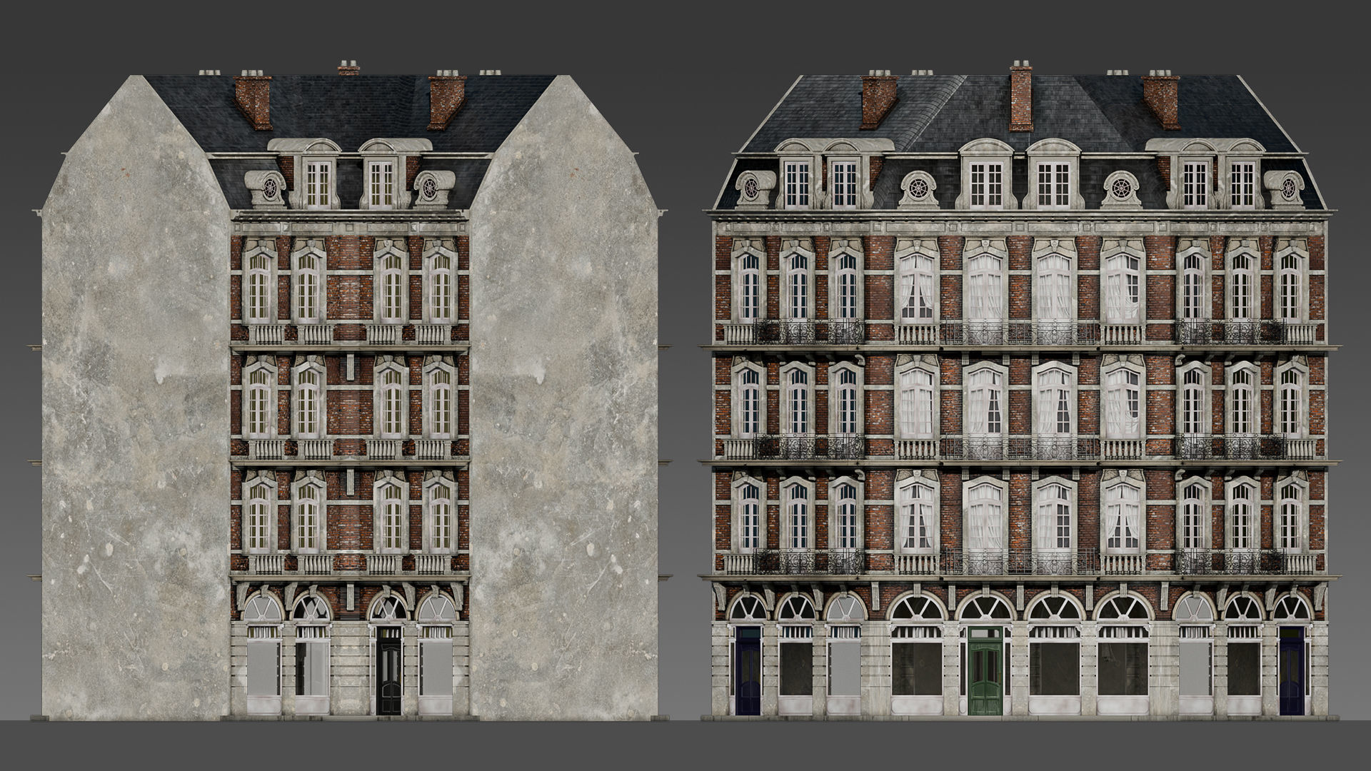 Classic European Modular Apartment 3D model_7