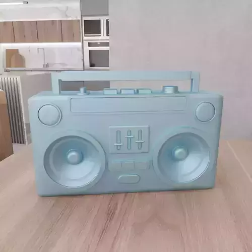Retro Music Player Decor 3D print model