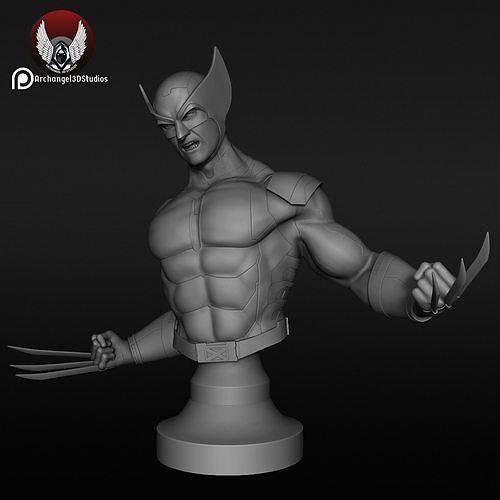 Wolverine Bust Fan Art 3D print model