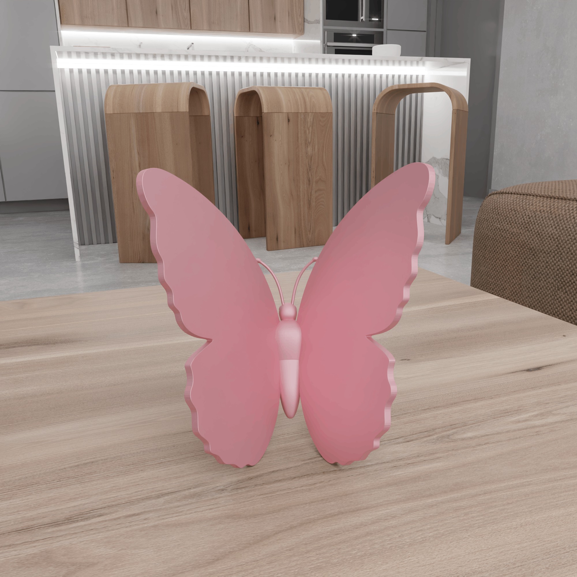 Monarch and Swallowtail Butterfly - 393 3D print model_11