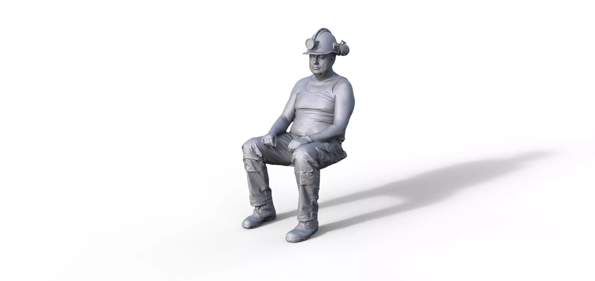 FIGUR BERGMANN BERGARBEITER MINER GAFFER DIORAMA 3D print model