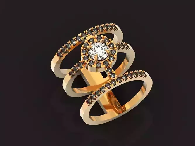 Messika ring Glam azone Gold hardware 1470