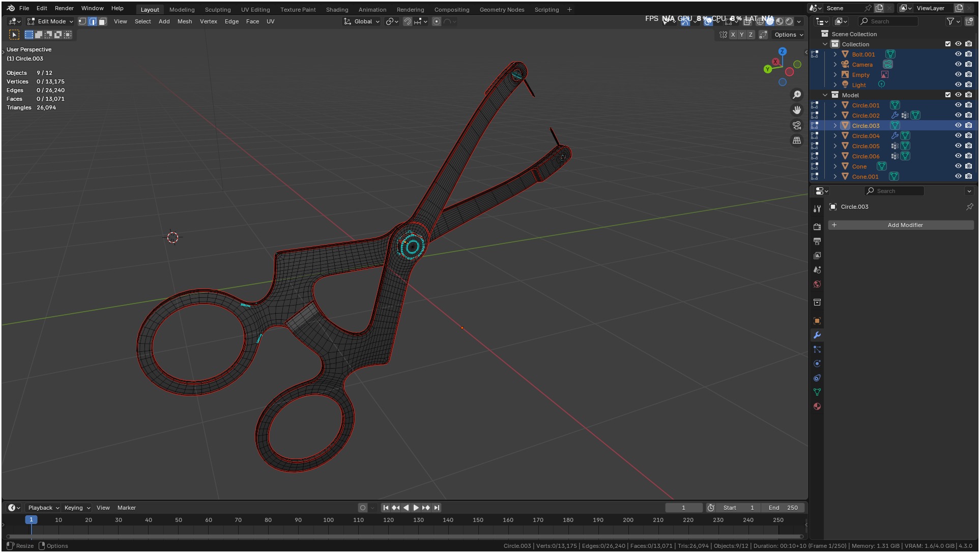 Ridge Mapping Caliper Surgical Dental 3d Model 3D model_18