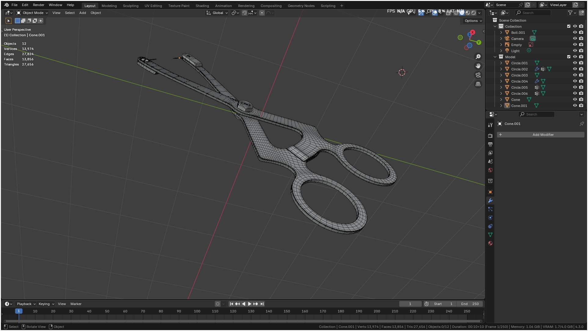 Ridge Mapping Caliper Surgical Dental 3d Model 3D model_44