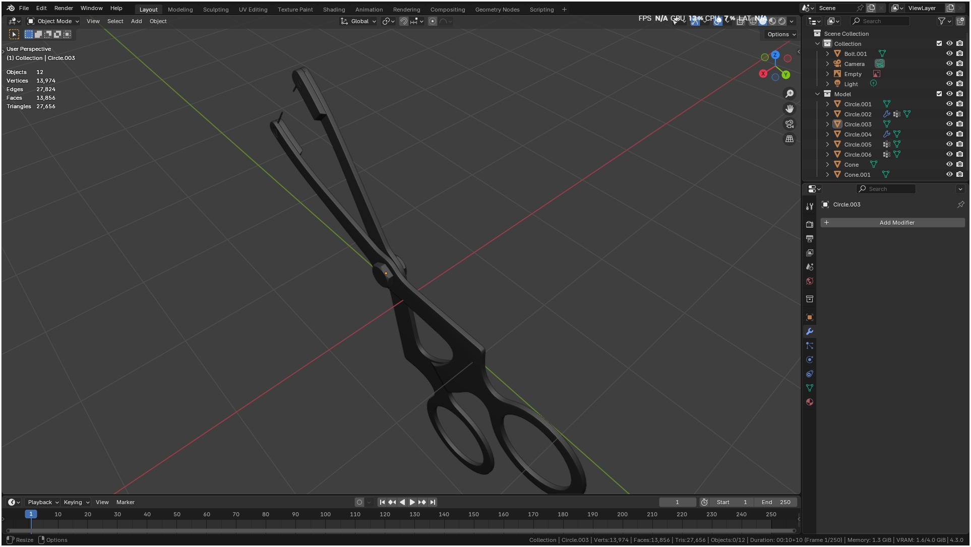 Ridge Mapping Caliper Surgical Dental 3d Model 3D model_13