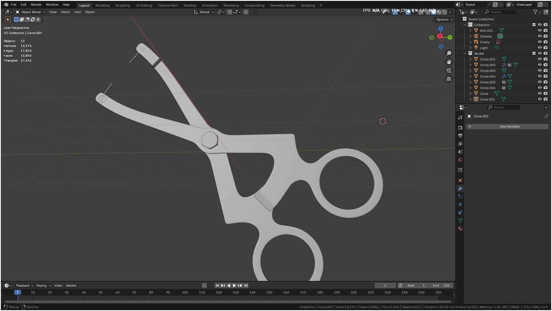 Ridge Mapping Caliper Surgical Dental 3d Model 3D model_41