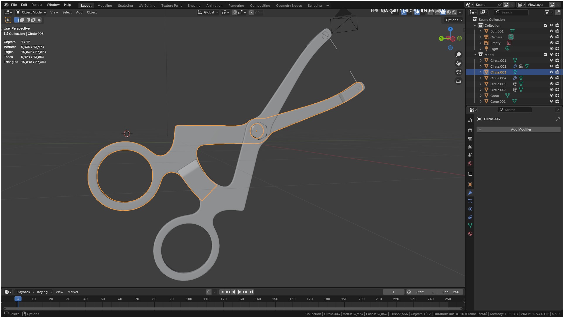 Ridge Mapping Caliper Surgical Dental 3d Model 3D model_36