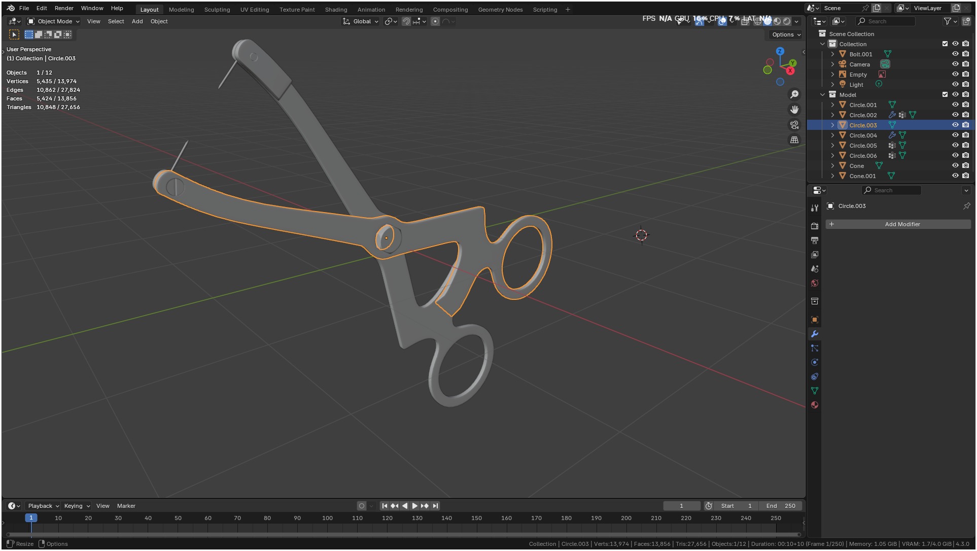 Ridge Mapping Caliper Surgical Dental 3d Model 3D model_35