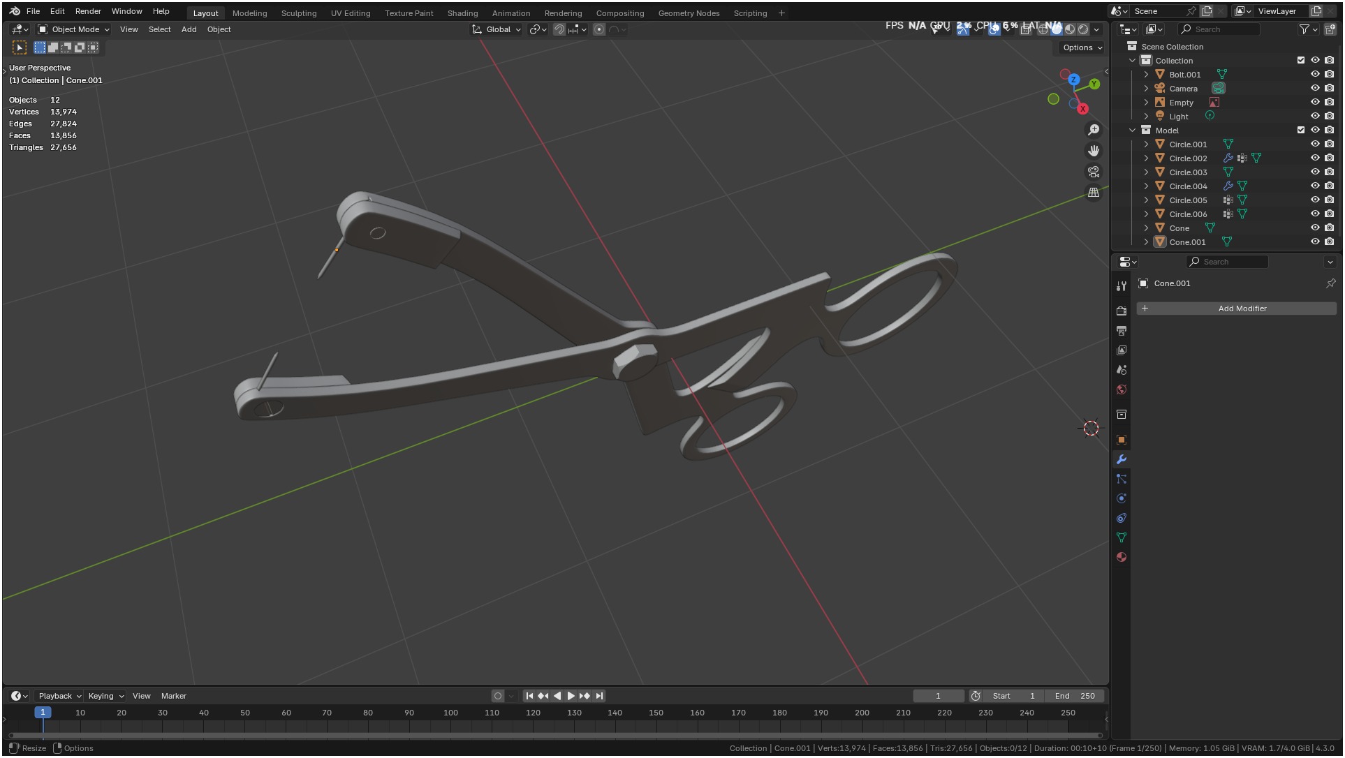 Ridge Mapping Caliper Surgical Dental 3d Model 3D model_40