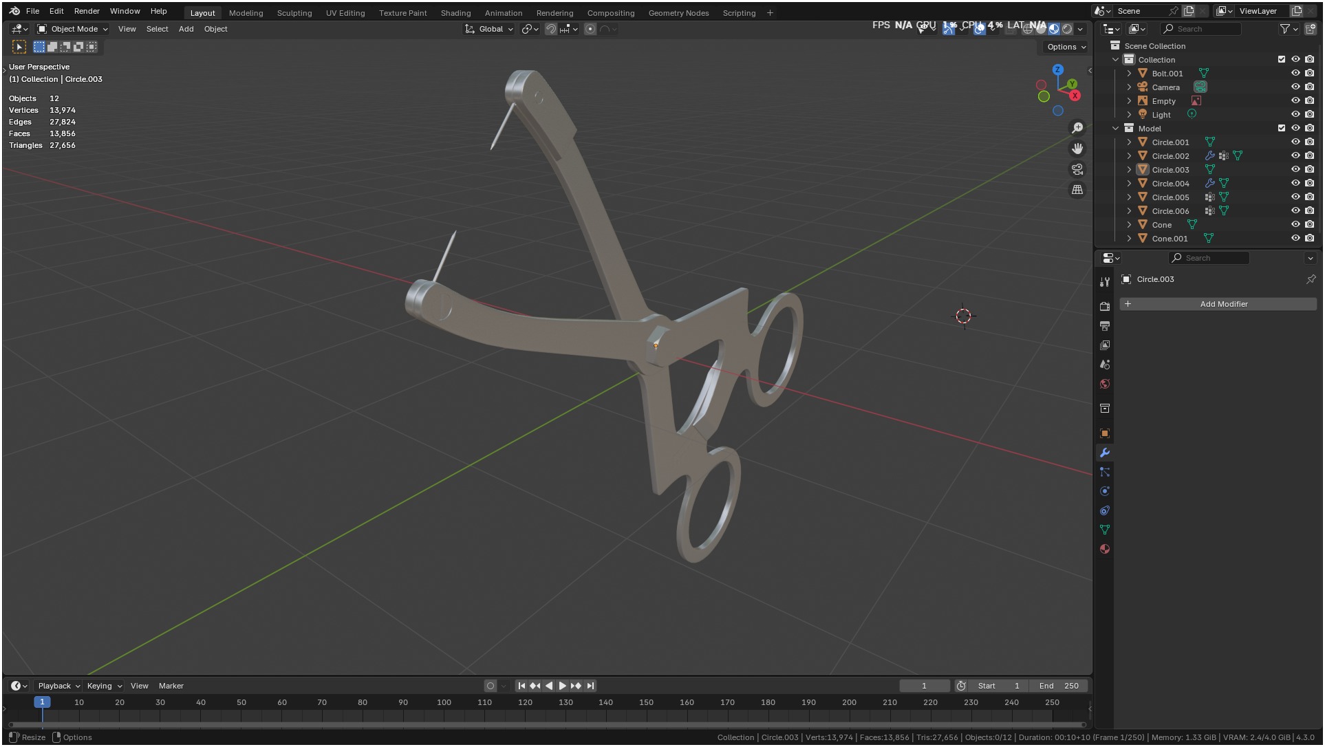 Ridge Mapping Caliper Surgical Dental 3d Model 3D model_27