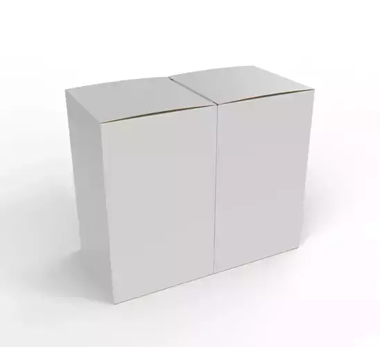 Double box packaging box 90x90x150mm