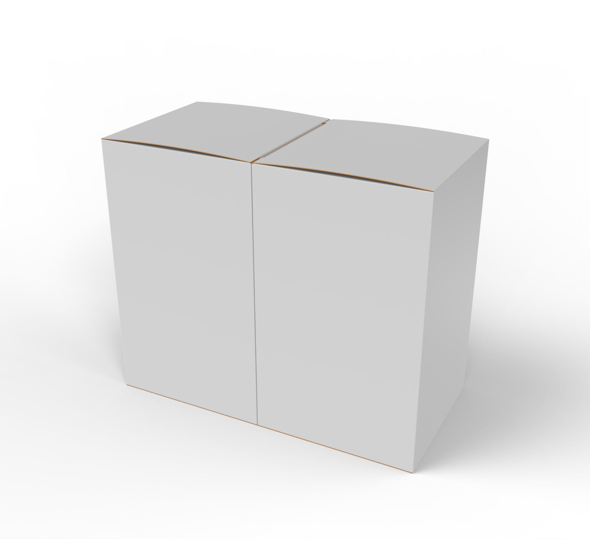 Double box packaging box 90x90x150mm Texture_2