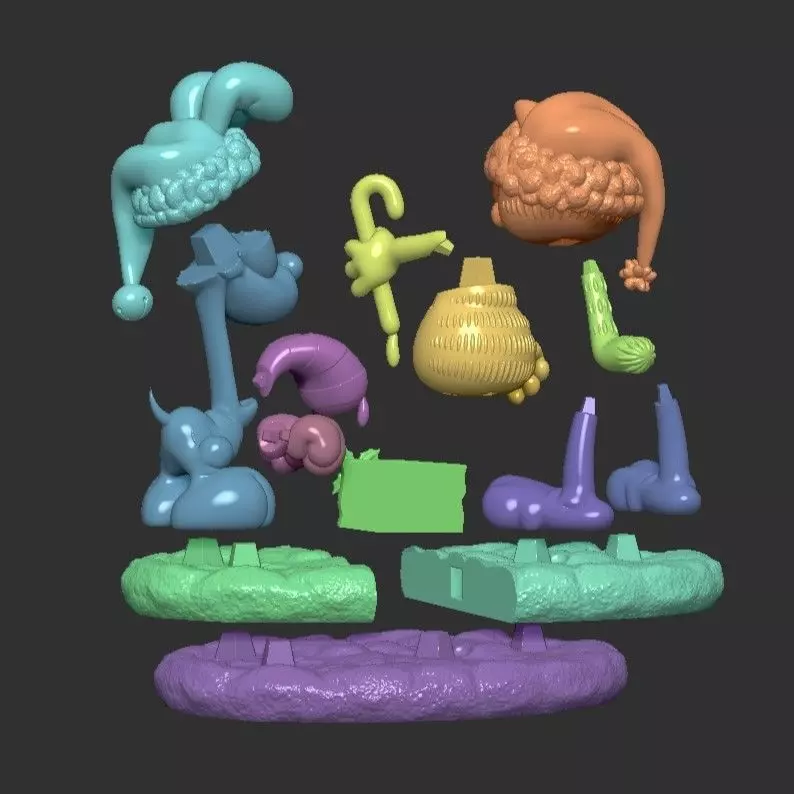 GARFIELD AND ODIE AT CHRISTMAS 3D print model_10