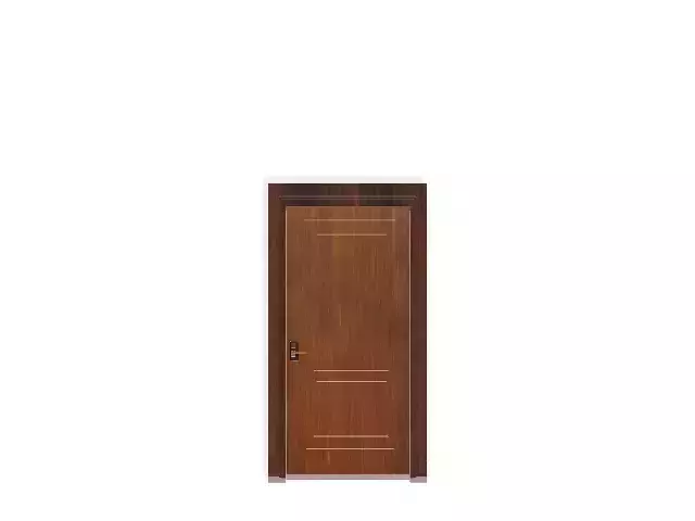 Realistic Wooden Door 3D model 