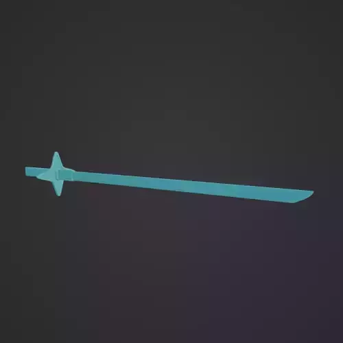 Hyorinmaru Sword  3D Model Inspired by Bleach 3D print model