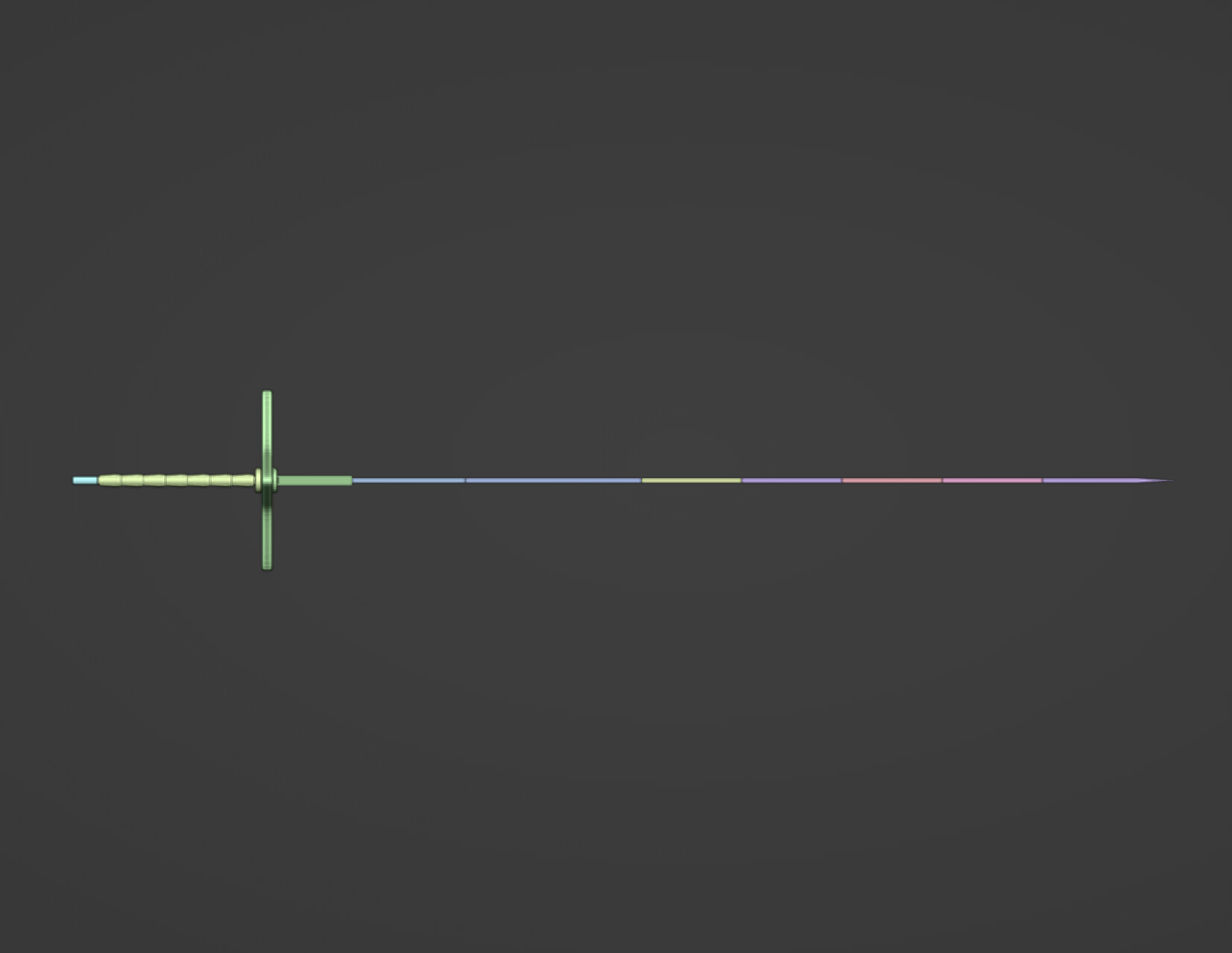 Hyorinmaru Sword  3D Model Inspired by Bleach 3D print model_3