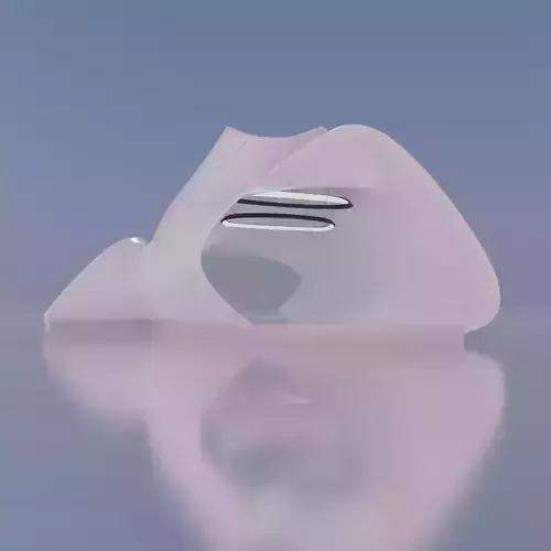 Sci fi Futuristic exhibition Exterior and Interior 3D