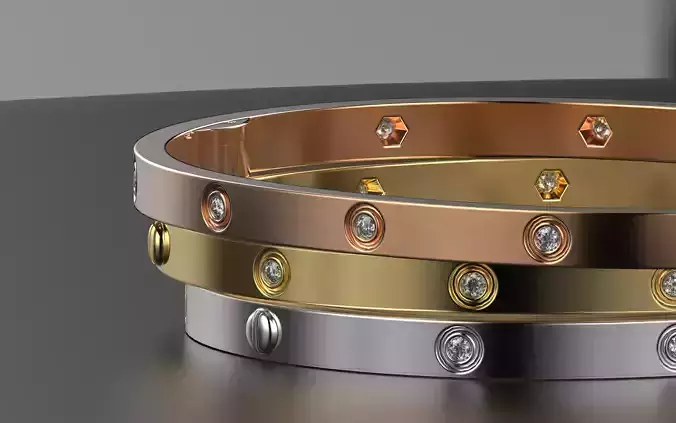 Bracelet Love 17size 10 gem 