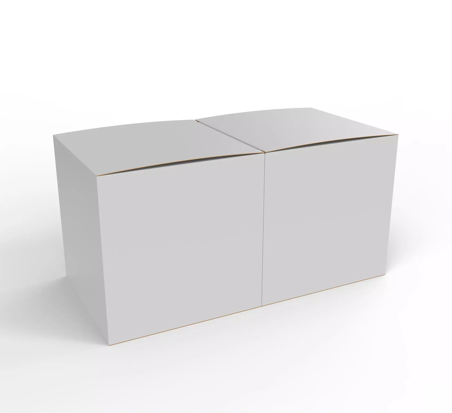 Double box packaging box 150x150x150mm Texture_0